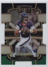 2023 Panini Select Concourse Black & Green Prizm Die-Cut CJ Stroud #41 1l74