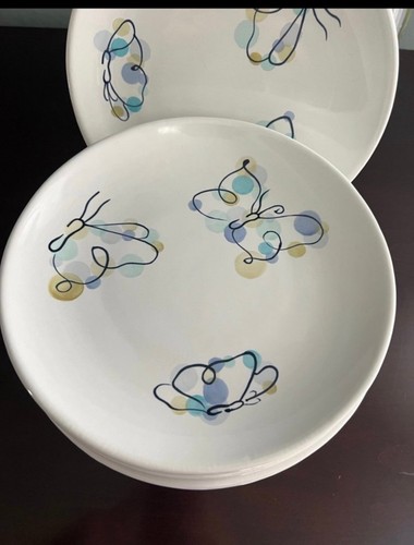 8 New Pottery Barn Butterfly Dishes - Picture 3 of 6