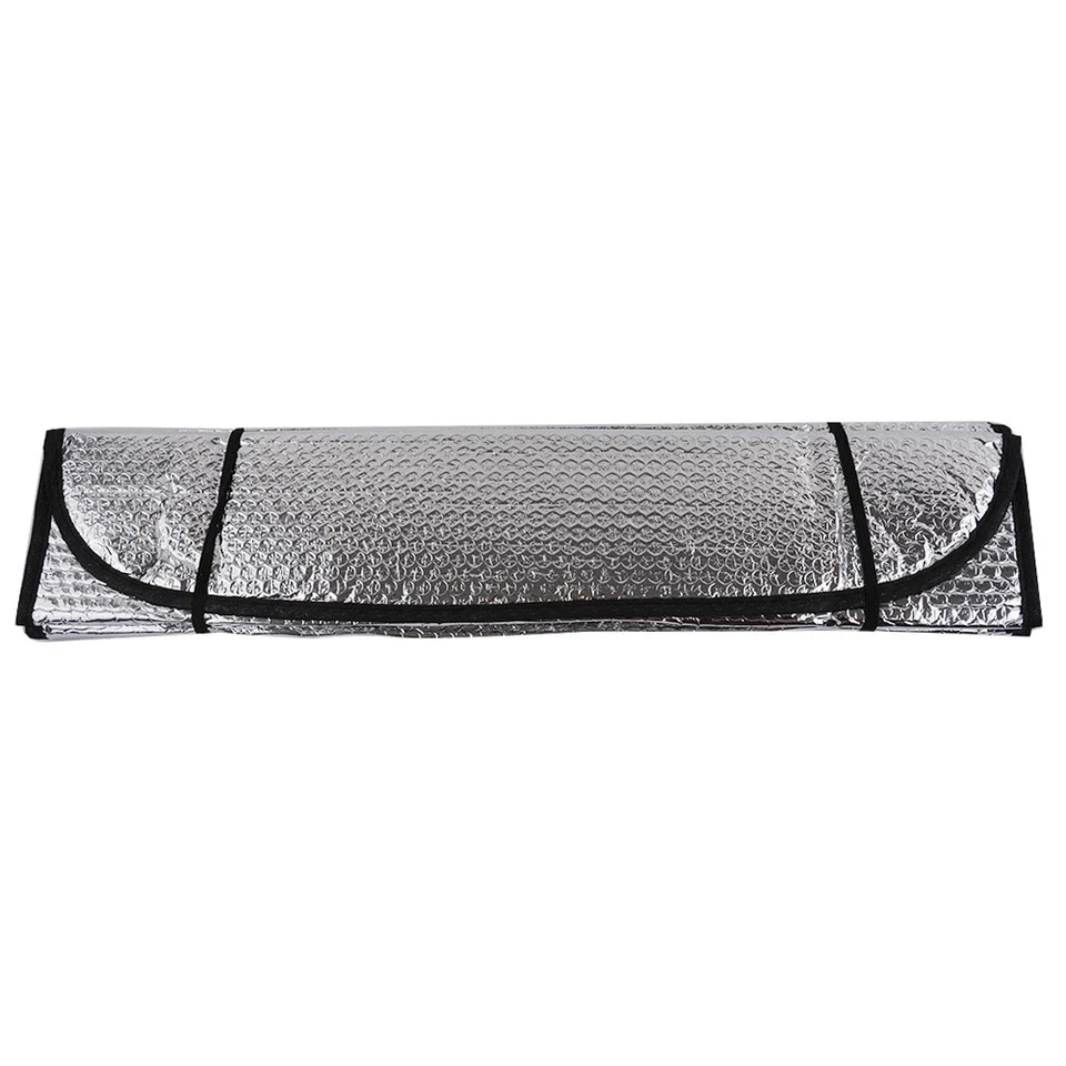 Cover Car Windshield Sunshade Foldable Nice Reflective Remains Cool Silver - Image 3 of 4