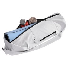 Yogatasche - Praktische Tragetasche für Yoga Matte mit Reißverschluss - weiß