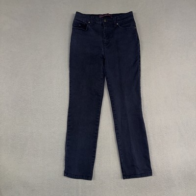 Gloria Vanderbilt Jeans Womens 6P Blue Amanda Straight Leg Stretch Denim Cotton