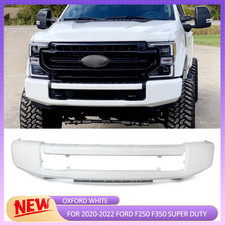 For 2020-2022 Ford F-250 F-350 F250 F350 Oxford White Front Bumper Bar Wo Fog