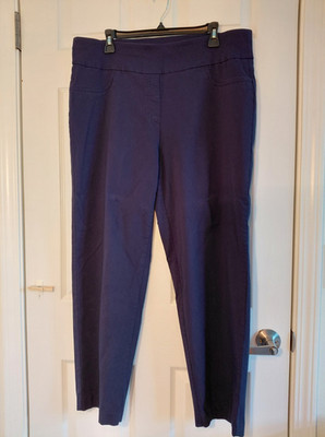 Ruby Rd. Dress Pants Dark Blue Women's Plus 20W Pull On Stretch Pants