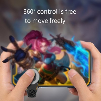 Kompakter ABS Joystick Controller für mobiles Gaming im schlanken schwarzen Des