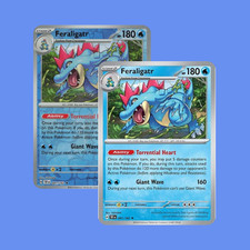Pokémon TCG Feraligatr 041/162 Temporal Forces Holo & Reverse Holo NM Set
