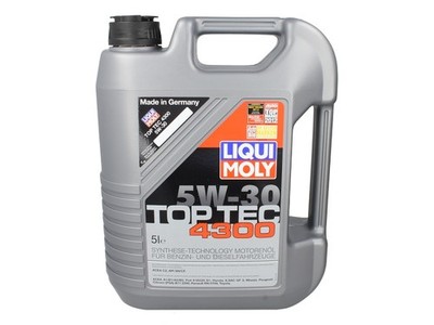 For LIQUI MOLY LIM2324 5W30 5L Engine Oil 5W30 5L TopTec 4300 2324 Engine Oil T