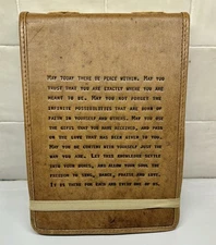 Real Leather Journal Sugarboo & Co. 10x7 Embossed Special Gift New NWOT