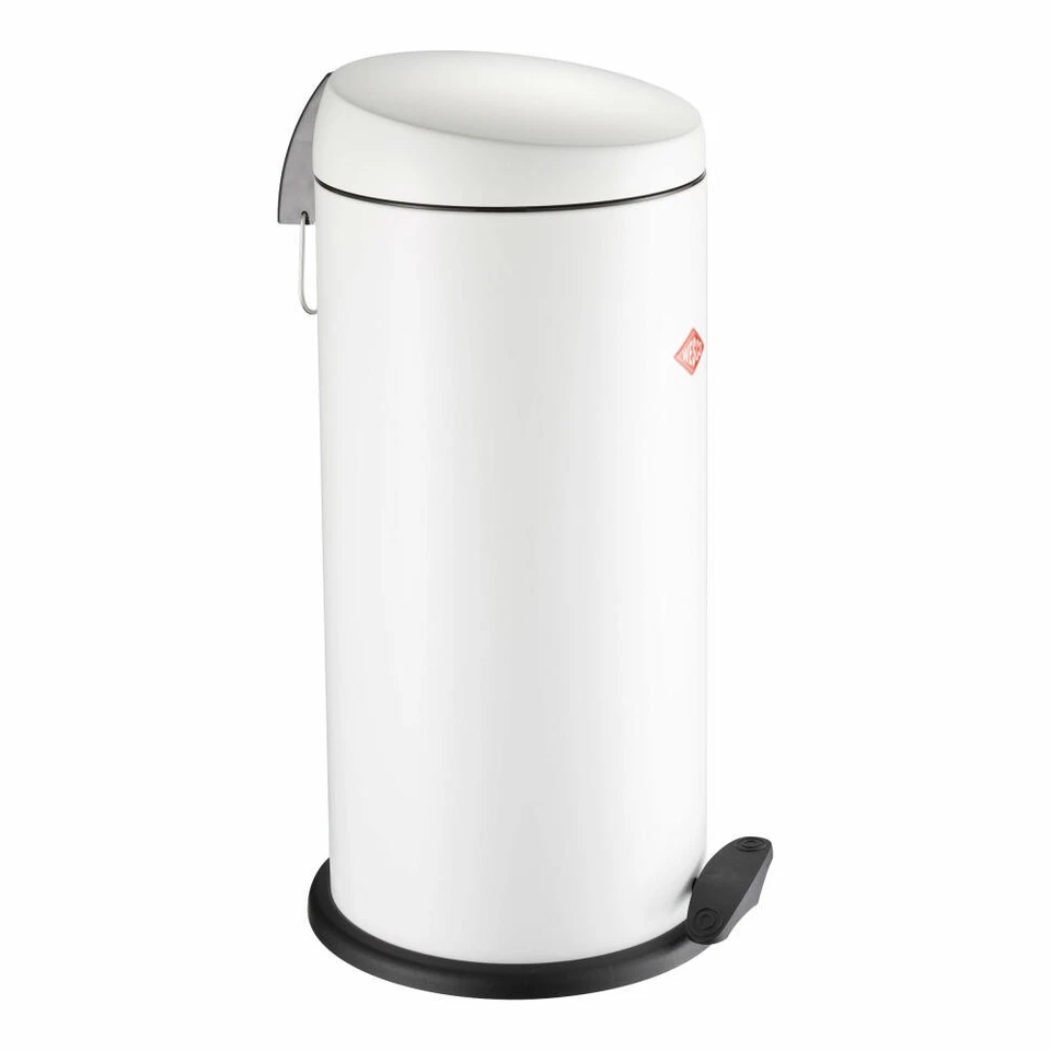 Wesco Capboy Maxi Pedal bin, Poubelle, Tôle d'acier, Blanc mat, 22 L - Photo 1/1