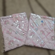 Sanrio My Melody Quilted Drawstring Pouch Set 2 Pc Bag Charms Slim