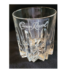 Crown Royal Logo Clear Etched Rocks Tumbler  ...
