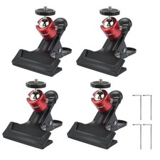 Camera Clamp Mount Tripod Camera Clip 360 Degree Swivel Webcam Mount with 1/4...