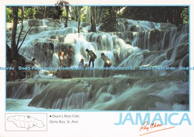 D291257 Jamaika. Dunn River Falls. Ocho Rios. St. Ann. Immergrün. Phoenix Print