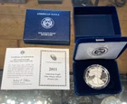 2011 W American Eagle One Ounce Silver Proof Coin w/Box and COA