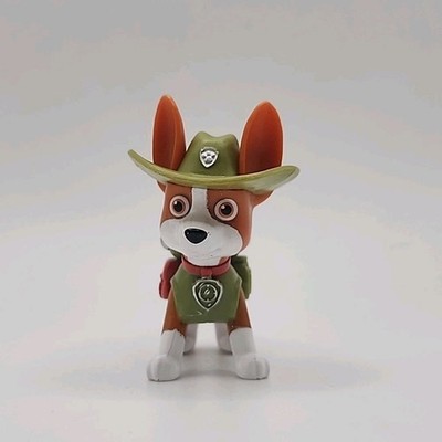 Rare Paw Patrol Figure Tracker Chihuahua Jungle 2.5'' PVC Figure Spin Master Toy