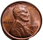1932 P UNC Lincoln Wheat Cent Choice Uncirculated BRN Nice penny Toned