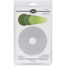 Sizzix 657552 Framelits Dies 8/Pkg-Scallop Circles