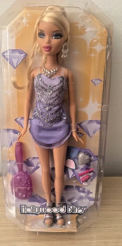 Vintage Barbie My Scene Hollywood Bling Kennedy Doll NIP Purple Dress