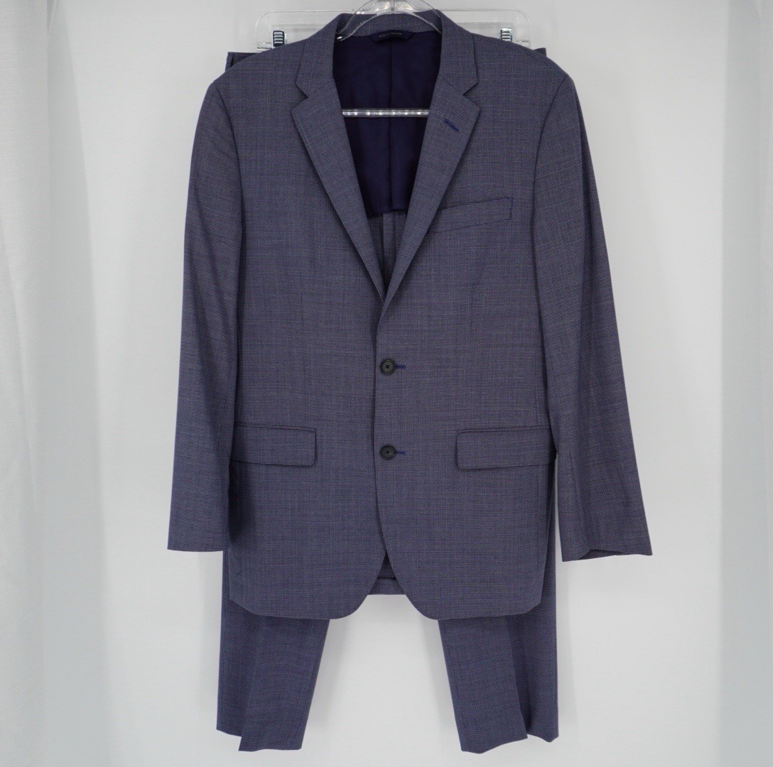 Brooks Brothers Milano Brookscool Reda Suit Woven Italy Blue