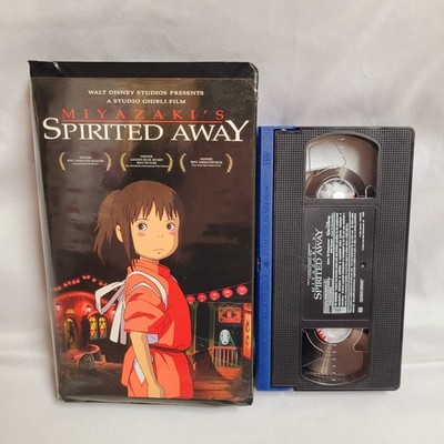 Miyazaki s Spirited Away VHS 2001 Clamshell Case VGD Rare Studio Ghibli Anime
