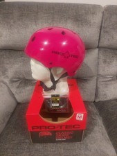 PRO-TEC Classic Skate Skateboard  Helmet Medium Gloss Pink Protec