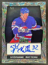 2024 Leaf Metal Hockey Legends PETG Acetate Crystal Stephane Matteau Auto /7