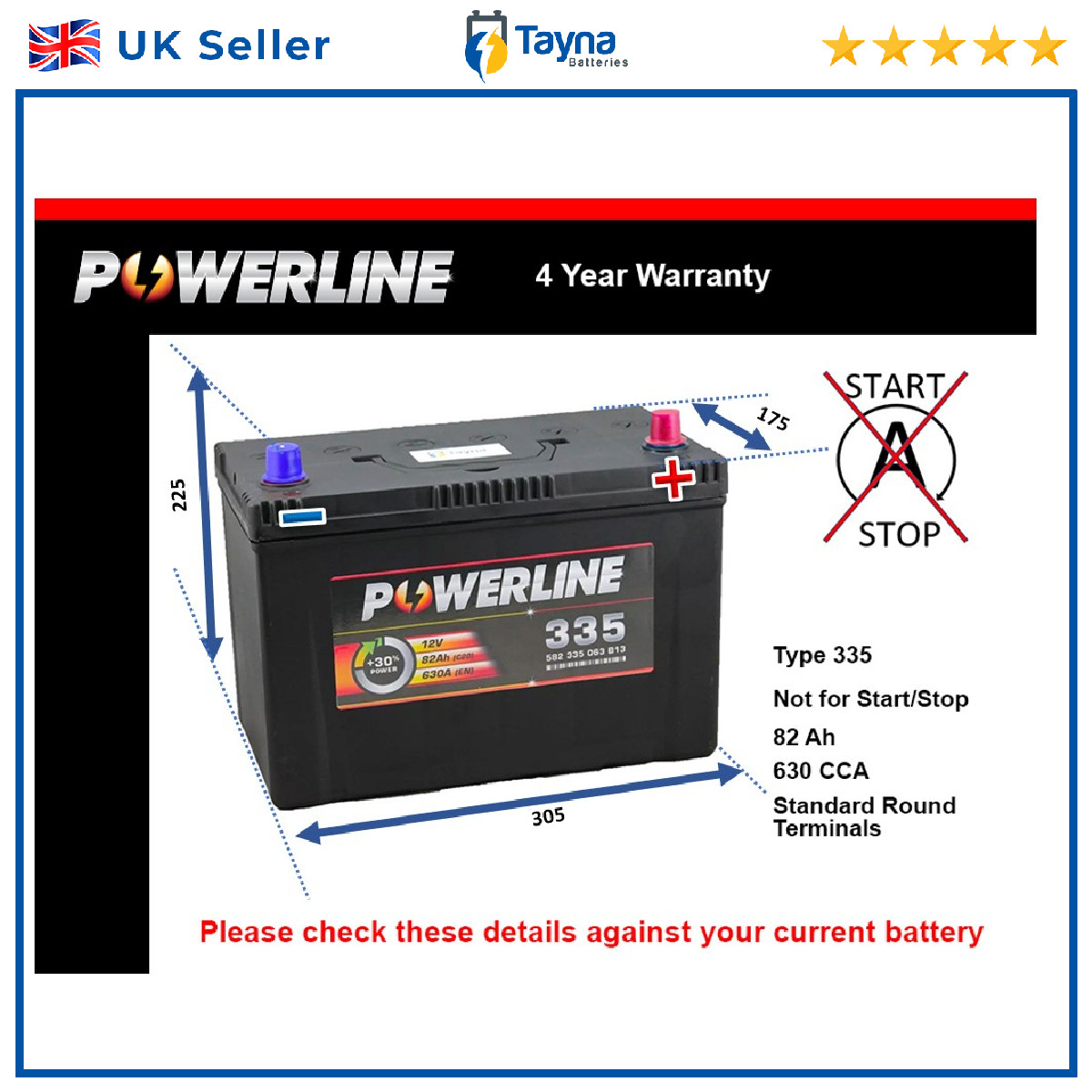 Battery fits TOYOTA AURIS PREVIA AVENSIS VERSO SUPRA COROLLA VERSO 249