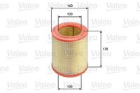 Valeo Luftfilter U.A. FüR CitroËN, Fiat, Iveco, Peugeot, Tata