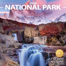 Wall Calendar 2026 Planner Calendar - National Park Hangable Monthly Wall Calend
