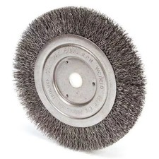 Weiler Crimped Wire Wheel Wire Brush, Threaded Arbor 93395 Weiler 93395