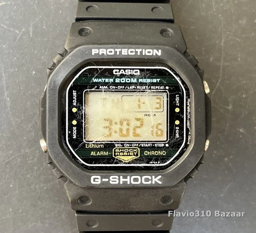 1984 Vintage Casio G-SHOCK DW-5200 (240) Japan H 2nd Generation - New Battery
