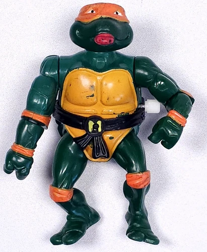 Michaelangelo Rock N Roll 1989 TMNT Teenage Mutant Ninja Turtle Playmates WORKS