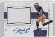 2018 Panini National Treasures Collegiate 59/99 Dante Pettis #119 Auto 19yv