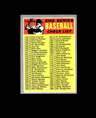 1970 Topps 128A Checklist 2 ERR 226 is R Perranoski w/o Period VG-EX #D1,455367