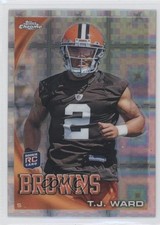 2010 Topps Chrome Retail X-Fractor TJ Ward #C149 2u6
