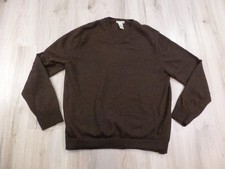 Vintage Gap Sweater Mens XL BrownV-Neck 100 Italian Merino Wool Stretch Y2k