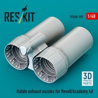 ResKit RSU48-0595 - 1:48 Rafale Exhaust Nozzles For Revell/Academy Kit (3D Print