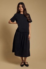 Dorothy Perkins Black Midi Dress Womens Daywear Dresses