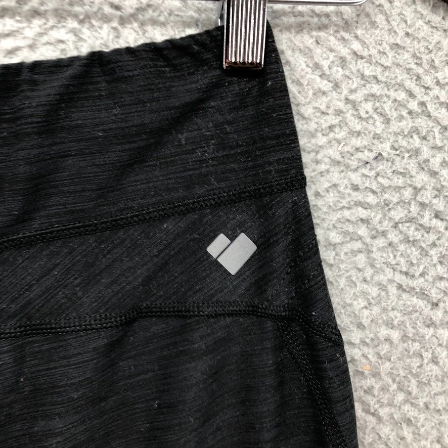 Leggings Obermeyer Niñas Pequeños Negros Elastizados Ropa Activa Yoga Gimnasio Entrenamiento Foto 4 de 4