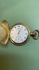 Sav. Taschenuhr vergoldet Werk Junghans Cal 1...