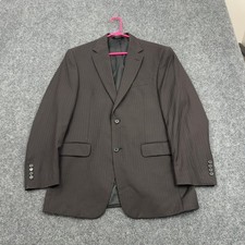 Jos A Bank Suit Jacket Mens 40 R Black Wool Herringbone Signature Professional