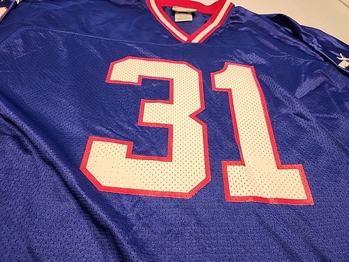 Maglia Jason Sehorn New York Giants Vintage Puma Blu Home Taglia XL NFL Rara - Foto 4 di 11