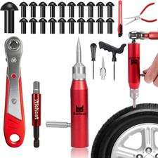 Tubeless Tire Puncture Repair Kit With Mushroom Plug Repairs Punctures And Flat