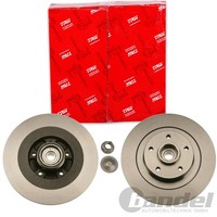 2X Trw Bremsscheiben 300Mm Voll Hinten Passend FÜR Renault Laguna Latitude |