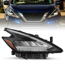 For 2019 2020 2021 Nissan Murano Led Black Right Passenger Headlight Headlamp