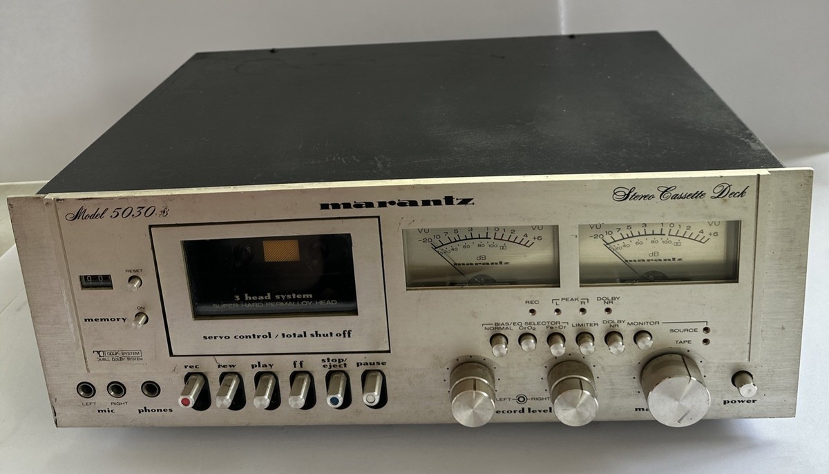 Marantz Model 5030B 3-Head Stereo Cassette Deck.. For Parts/Repair