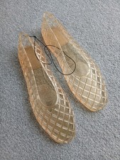 NEW H&M Peachy Nude Jelly Shoes - Size UK 7 / EU 40