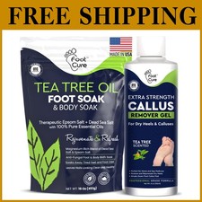 Tea Tree Foot Soak  Callus Remover Duo - Professional Grade