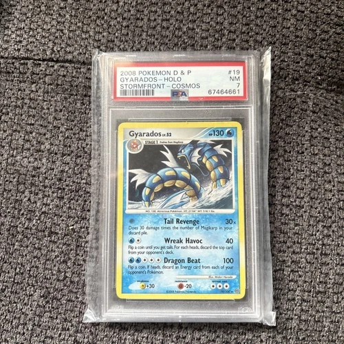 Gyarados - 2008 Pokemon Diamond and Pearl - Stormfront Cosmos Holo Rare - PSA 7