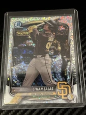 Ethan Salas 2025 Bowman Chrome #BCP-169 Mini Diamond Refractor Prospects