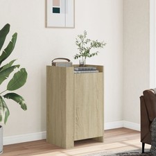 Small Sideboard Storage Cabinet Slim White Hallway Cupboard Modern Unit Entryway